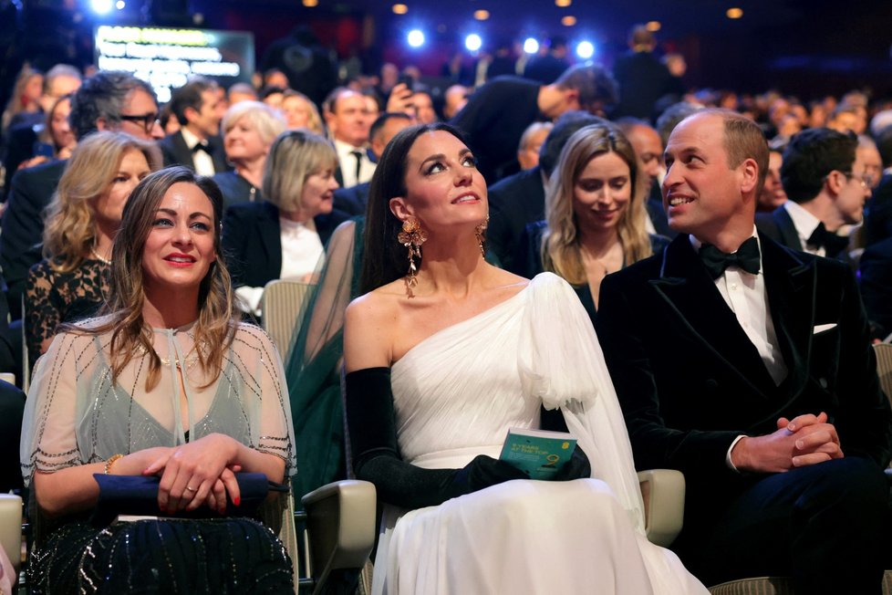 Princ William a princezna Kate na cenách BAFTA 2023