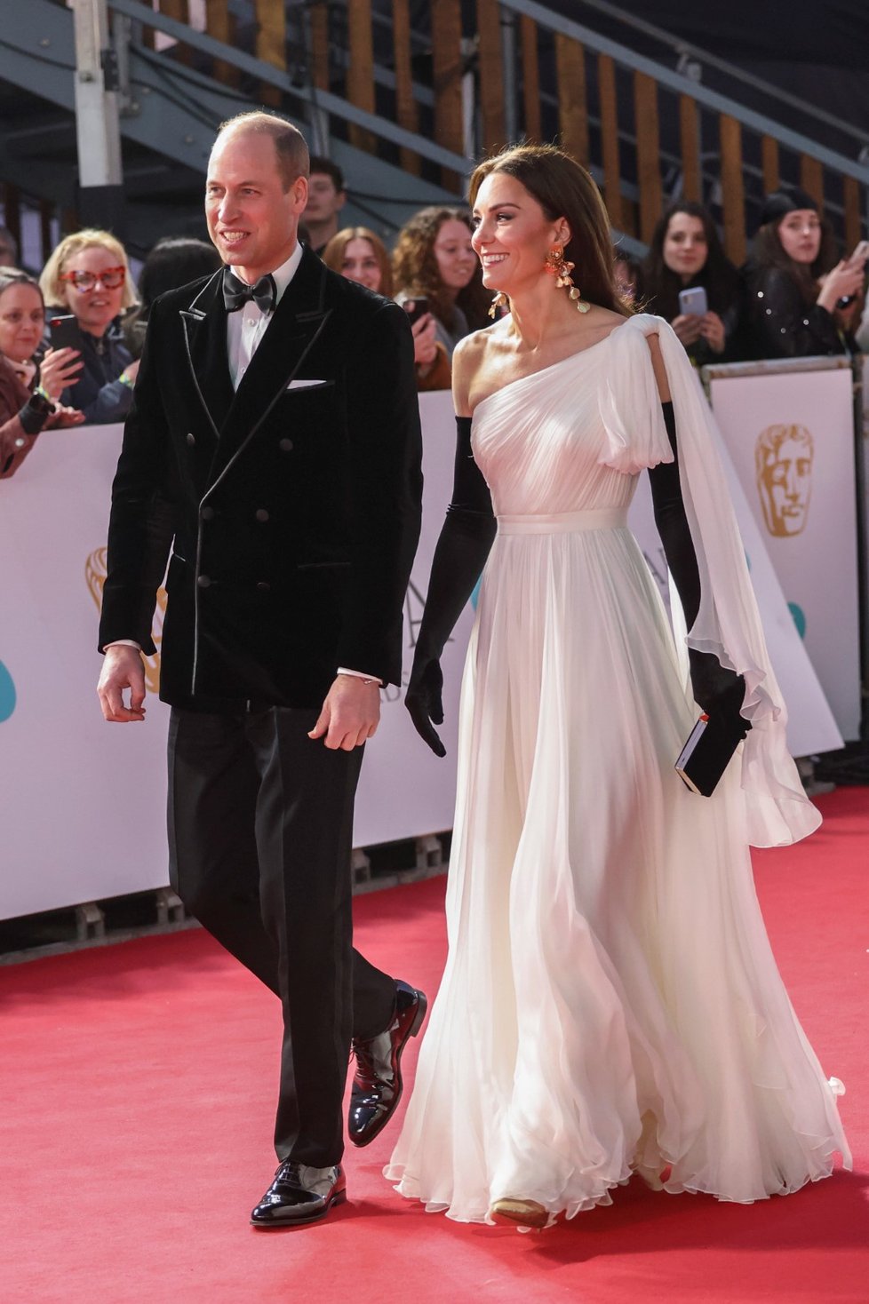 Princ William a princezna Kate na cenách BAFTA 2023