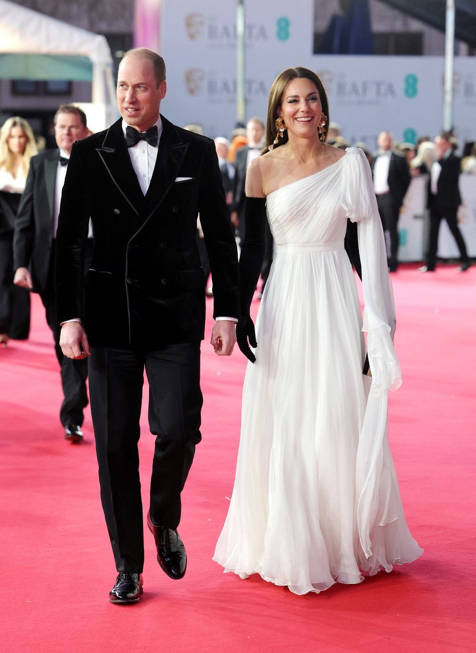 Princ William a princezna Kate na cenách BAFTA 2023