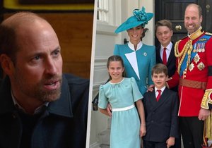 Princ William promluvil o výchově dětí.