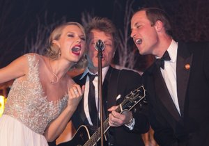 Princ William, Taylor Swift a Jon Bon Jovi