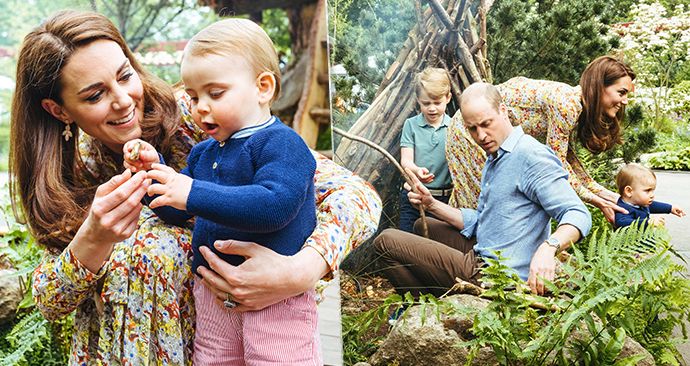 Princ William a vévodkyně Kate řádili s dětmi v zahradnictví