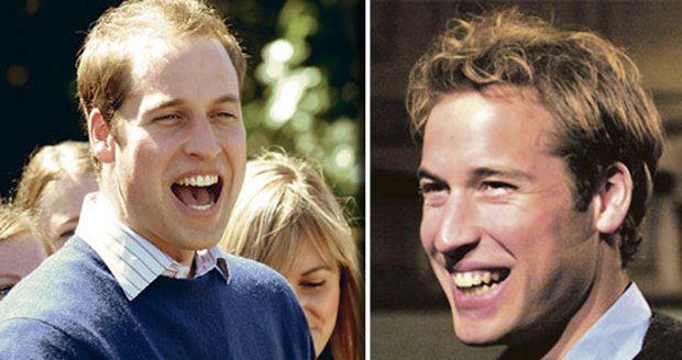 Princ William, který už těžko skrývá pleš (vlevo), byl před čtyřmi roky větší štramák.