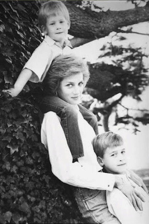 Princ William a princezna Diana