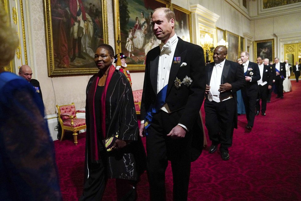 Princ William na recepci s prezidentem Jihoafrické republiky