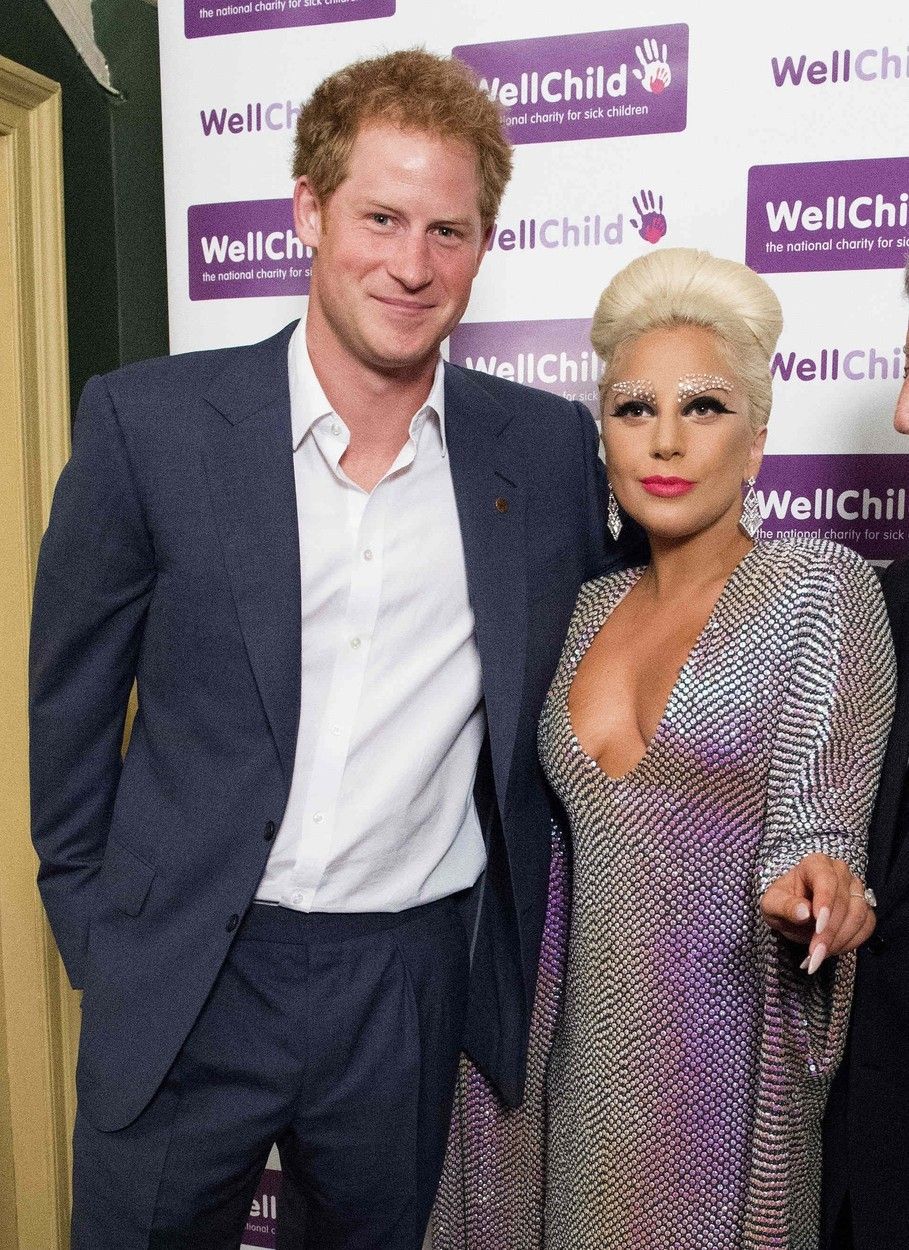 Lady Gaga a princ Harry na události k podpoře charitativní organizace Wellchild