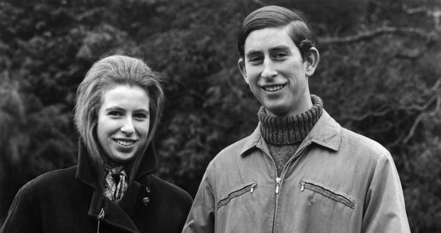 Princezna Anne a princ Charles v únoru 1970.