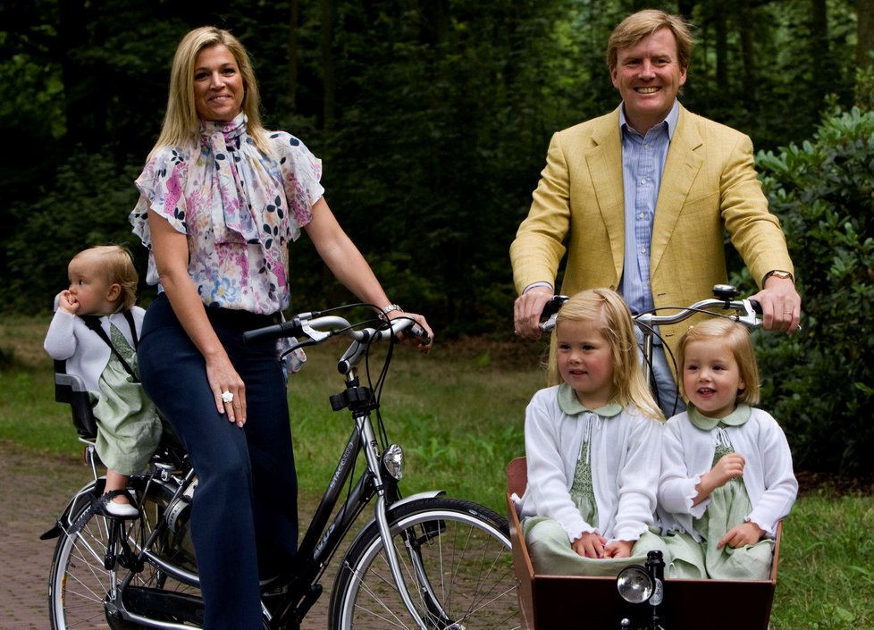 Rodina nizozemského krále Viléma-Alexandra