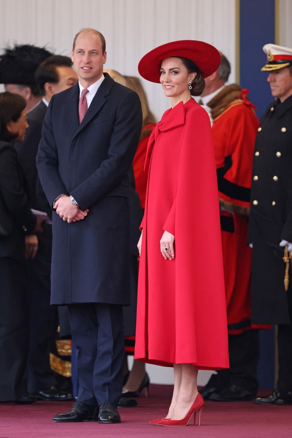 Princezna Catherine na setkání s prezidentem Koree
