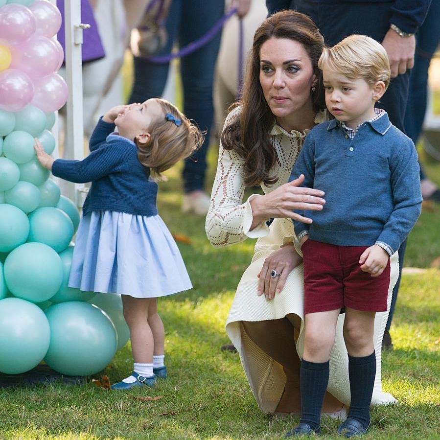 Princezna Charlotte s Georgem a maminkou Kate.