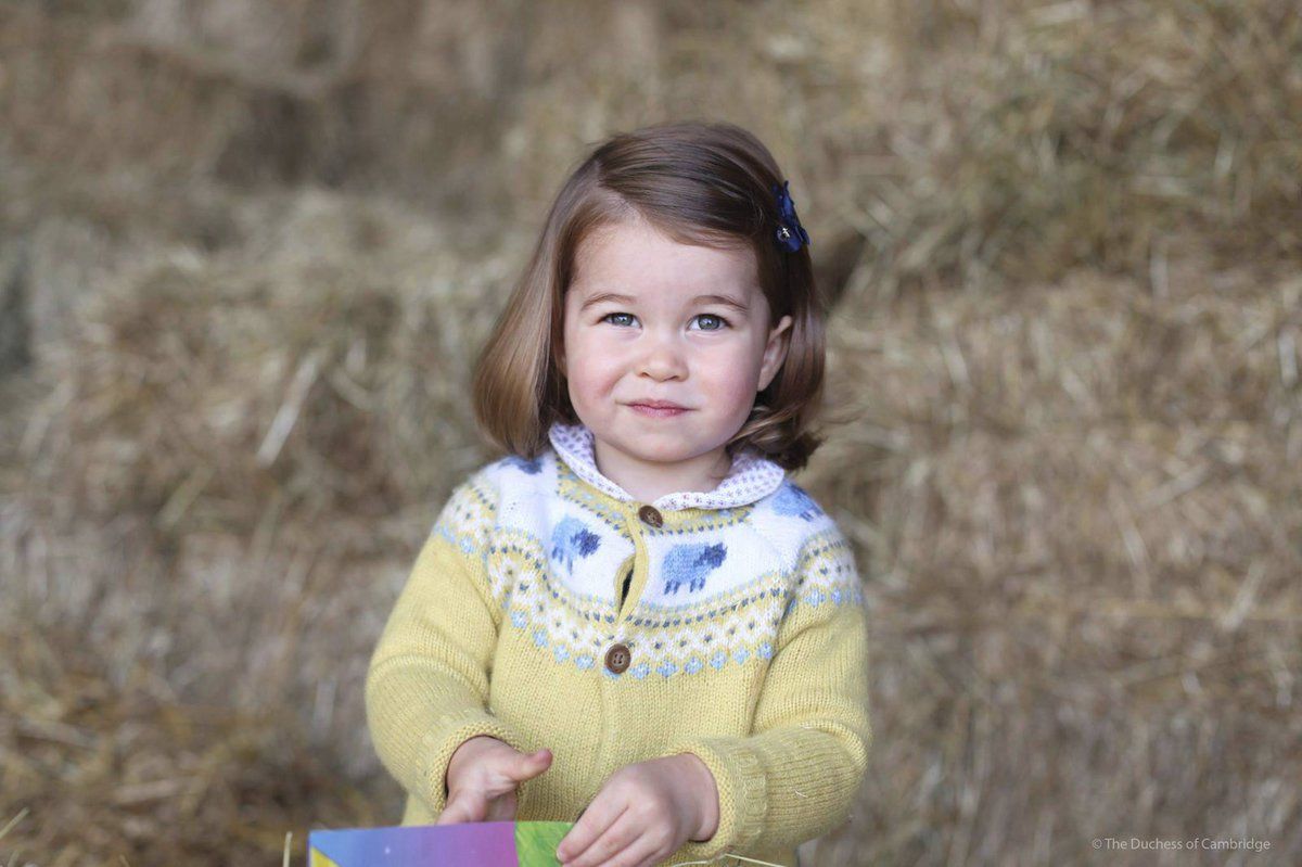 Princezna Charlotte před oslavou druhých narozenin.