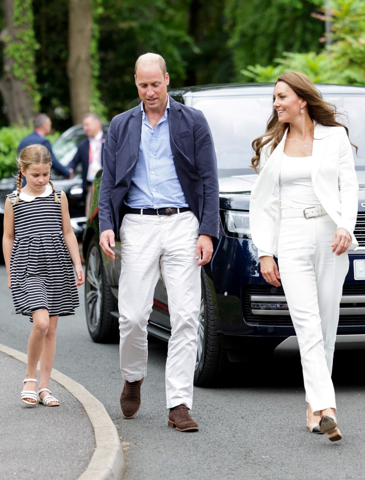 Charlotte se s maminkou Kate a taťkou Williamem účastnila Her Commonwealthu v Birminghamu.