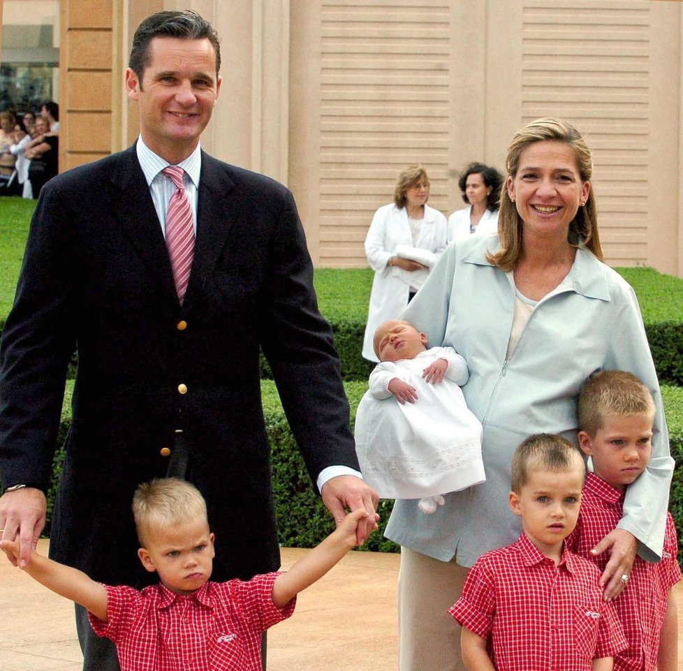 Princezna Cristina s rodinou