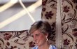 Princezna Diana při návštěvě v Abu Dhabi.