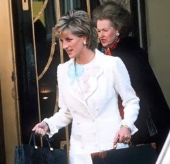 Princezna Diana s nevlastní matkou Raine Spencer