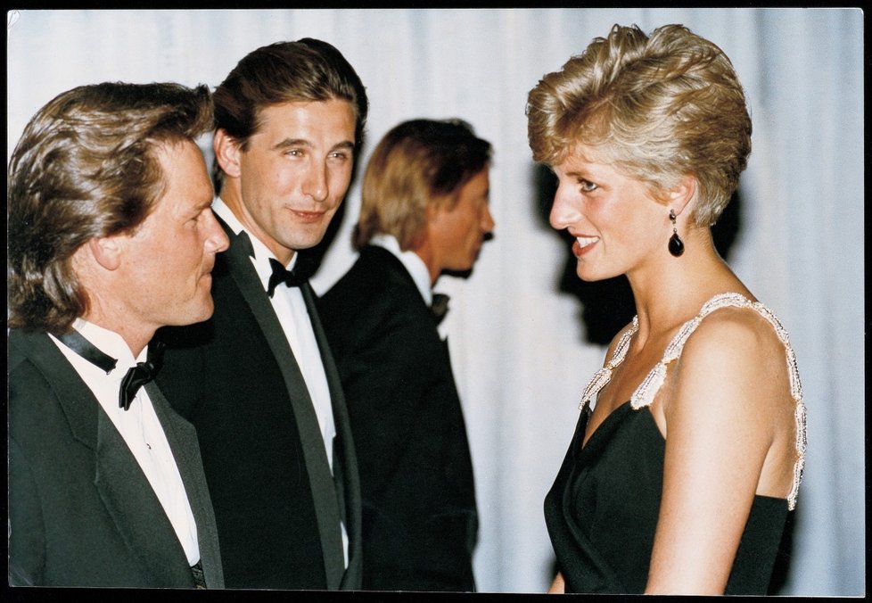 Diana s herci Kurtem Russelem a Williamem Baldwinem