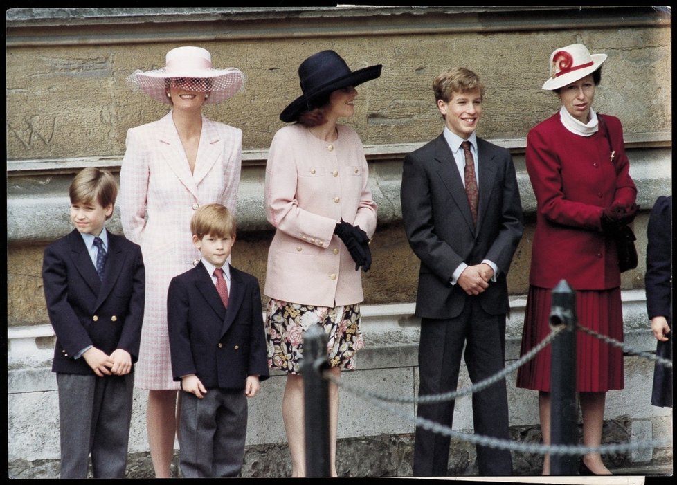 Princezna Diana brala své syny často na různé společenské akce.