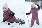 Švédská následnice trůnu oslavila třetí narozeniny na sněhu