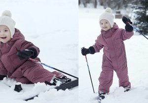 Švédská následnice trůnu oslavila třetí narozeniny na sněhu