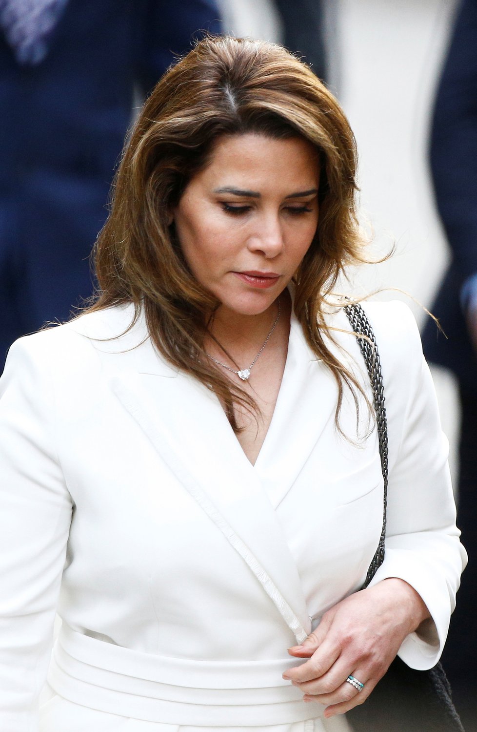 Jordánská princezna Hajá bint al-Husajn u Odvolacího soudu v Londýně, (26.02.2020).