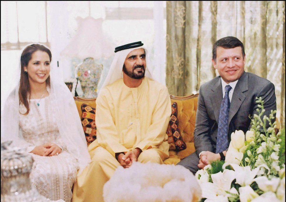 Dubajská princezna Hajá s manželem, šejkem Muhammadem bin Rashidem