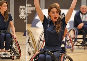 Princezna Kate se posadila na invalidní vozík a na vlastní kůži vyzkoušela pohyb handicapovaných.