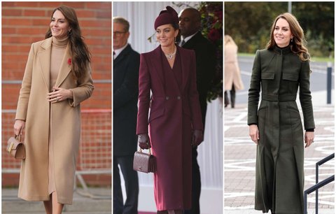 Podzimní kabáty podle princezny Kate: Sází na jednoduchý trik, který lichotí každé postavě
