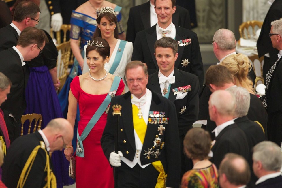 Princezna Mary, princ Frederik, princezna Marie a princ Joachim