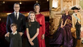 Na vánoční přání se švédská královská rodina sešla ve stockholmské Královské opeře.