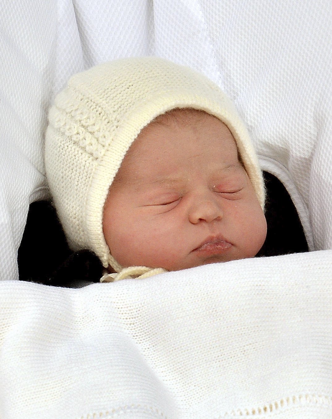 Princezna Charlotte krátce po narození