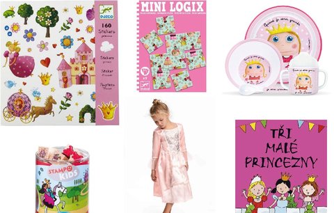 Nejlepší dárky s princeznami: Panenky, domečky, omalovánky, razítka i šaty
