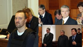 Soud na základě amnestie zrušil trestní stíhá Tomáše Pitra (vlevo), Miroslava Provoda (nahoře) a Karla Srby (dole)