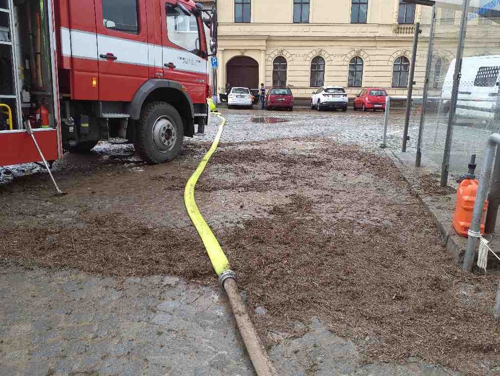 Zásah jihomoravských hasičů 23. května 2023 v v Ivančicích.