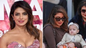 Kráska Priyanka Chopra: Poprvé ukázala svou rozkošnou dcerku!