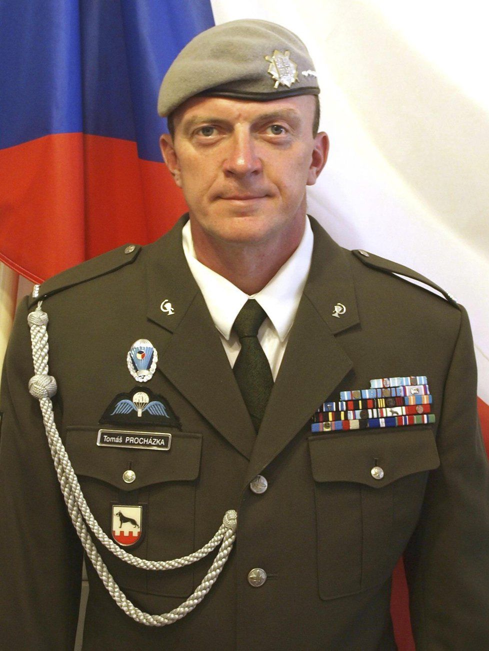 Rotný Tomáš Procházka. Český voják, který zahynul v Afghánistánu po útoku vojáka oblečeného do Afghánské uniformy.