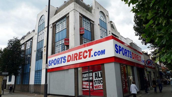 Prodejna Sports Direct.