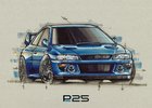 Impreza 22B STI se vrací! Dostane moderní techniku, 400 koní a jméno Prodrive P25