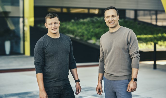 Zakladatelé Productboardu Daniel Hejl (vlevo) a Hubert Palán.