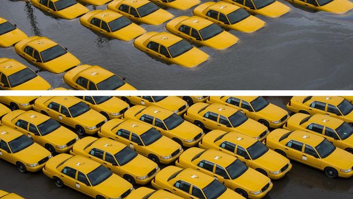 Profesor Michael Oppenheimer z Princetonské univerzity před osmi měsíci řekl, že New Yorku záplavy, které by byly dříve považovány za stoleté, nyní hrozí každé tři roky až každých 20 let. Za změnu podle něj může globální oteplování, jež zvedá mořskou hladinu a které má vliv i na jiné chování hurikánů.  (Foto ČTK)