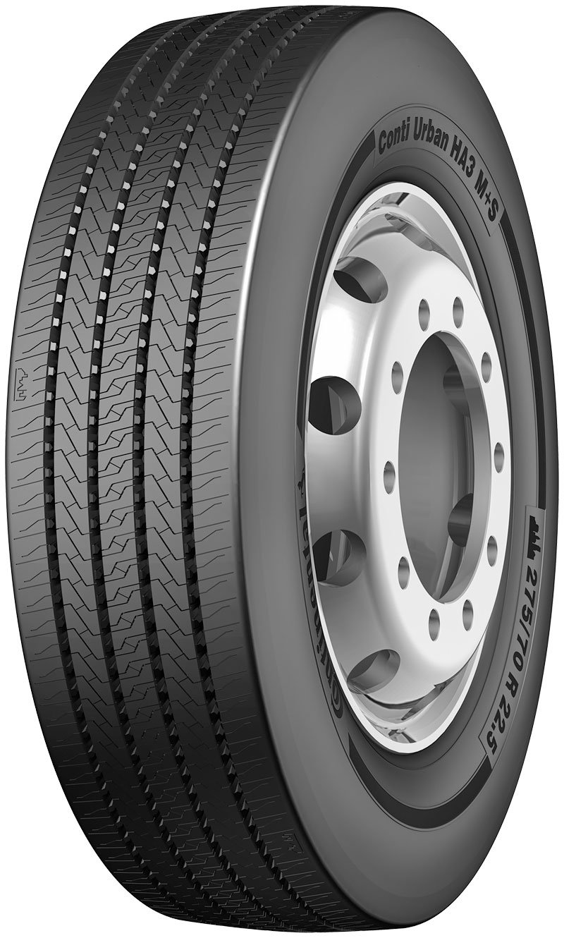 Celoroční pneumatika 275/70 R22.5 typu Urban HA3 M + S je určena pro městskou dopravu