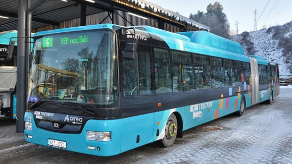 Trutnov využívá pouze elektrobusy a autobusy na CNG