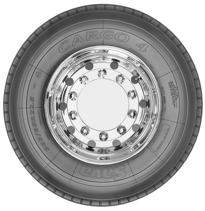 Plášť Sava Cargo 4 je dostupný v rozměru 385/65 R 22.5