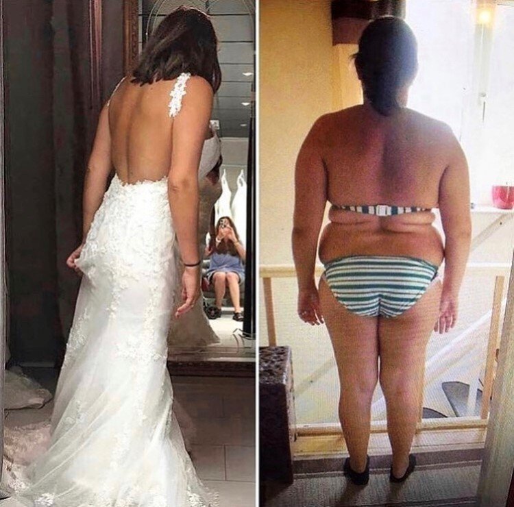 S váhou šedesát kilo si tak mohla obléct své vysněné svatební šaty.
