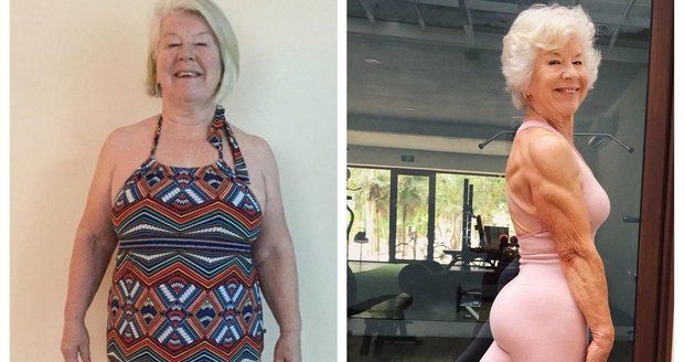 Důchodkyně se po sedmdesátce vrhla na cvičení. Její proměna vám vyrazí dech!