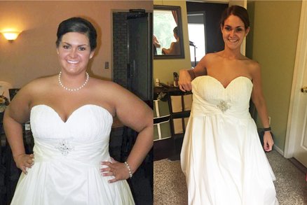 Fotky ze svatby ji donutily zhubnout o 70 kilo. Jenže pak přišla deprese
