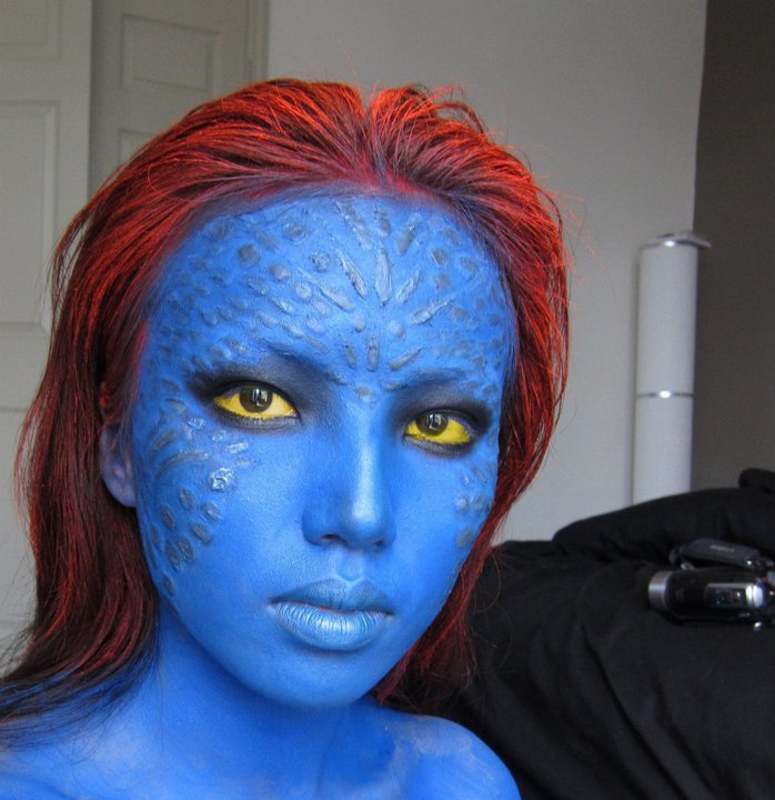 Make-up jako Storm z X-men