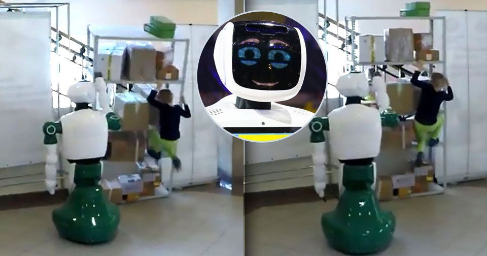 Ruský robot Promobot údajně zachránil život malé holčičce.