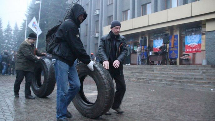 Proruští radikálové na východě Ukrajiny