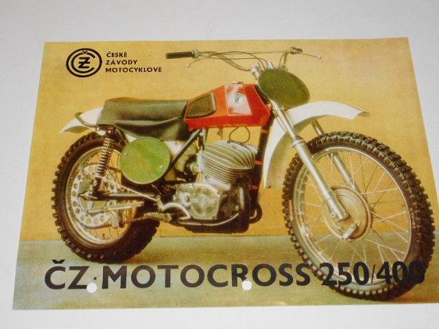 Prospekt ČZ 250, 400 motocross - ČZ 250 - 980.7, ČZ 400 - 981.4 (1973)