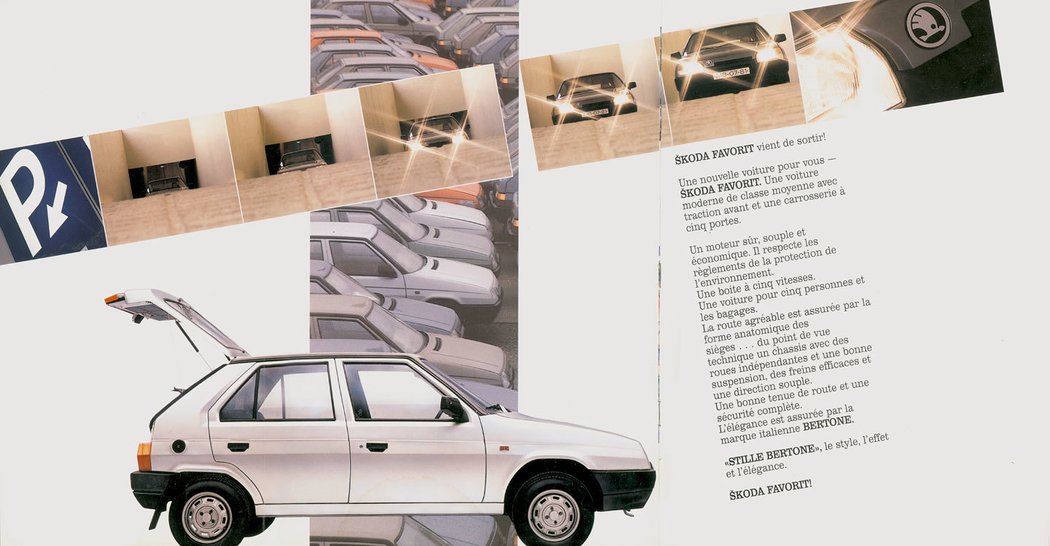 Prospekt Škoda Favorit (1990)